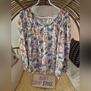 Old Navy Multicolor Floral Blouse